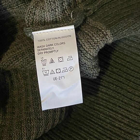 New G.H. BASS Green Henley Pullover Knit Sweater Men’s Size XXL - Picture 4 of 6